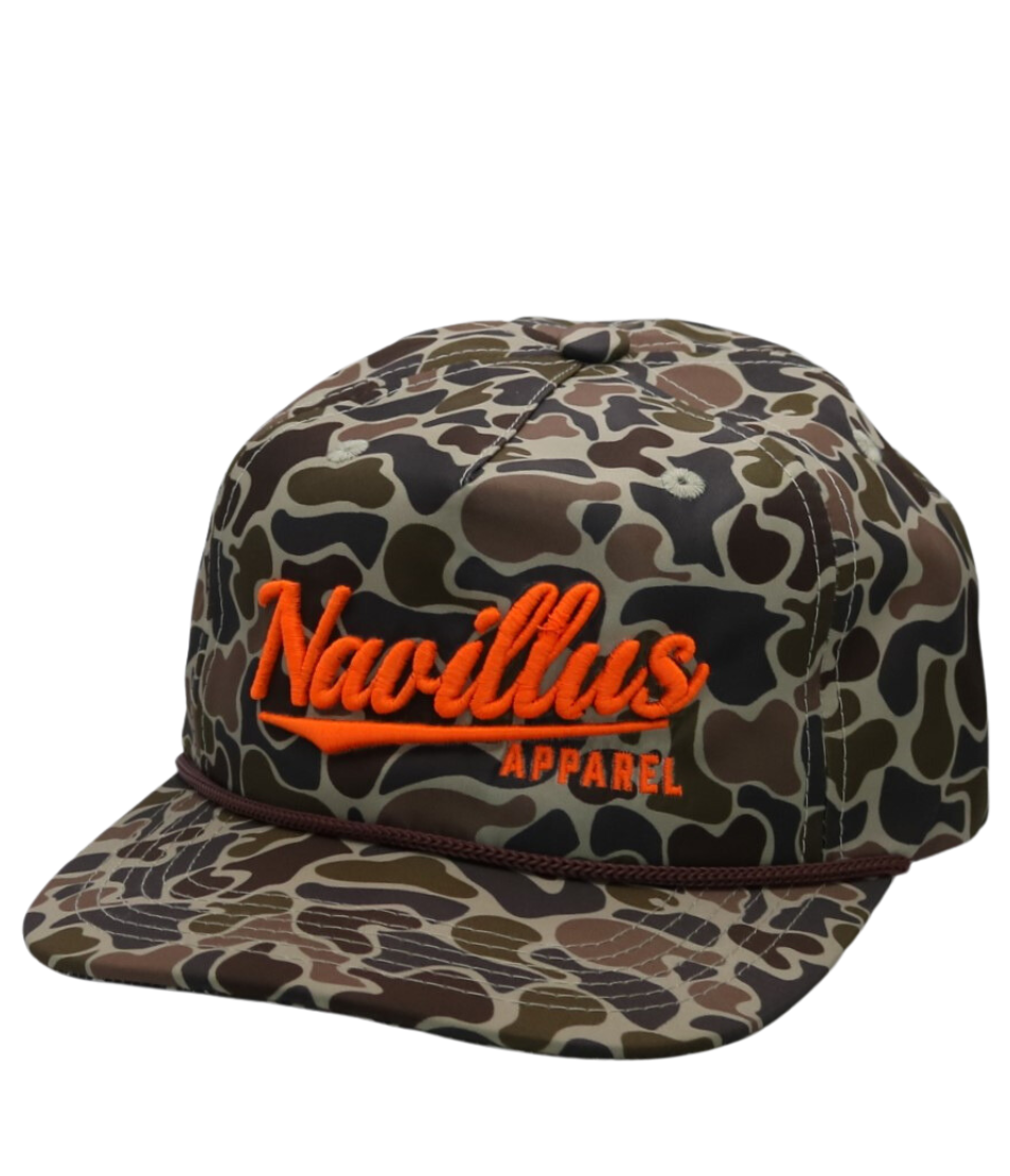 Front of the Vintage Camo Rope Cap.