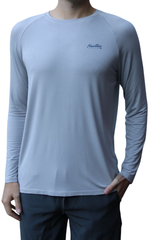 Front of the Classic Fly Lightweight Long Sleeve Shirt in Grey.