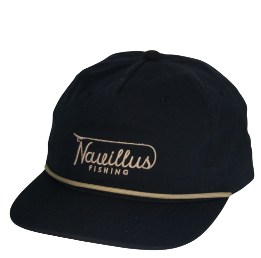 Front of the Navillus fishing navy rope cap.