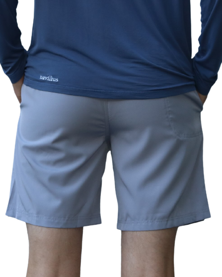 Back of the Bamboo Lined Classic Shorts. These fishing shorts are perfect for long days on the water.