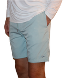 Front of the Bamboo Lined Sabalo Fishing Shorts. These fishing shorts are perfect for long days on the water.