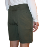 Back of the Bamboo Lined Sabalo Fishing Shorts. These fishing shorts are perfect for long days on the water.